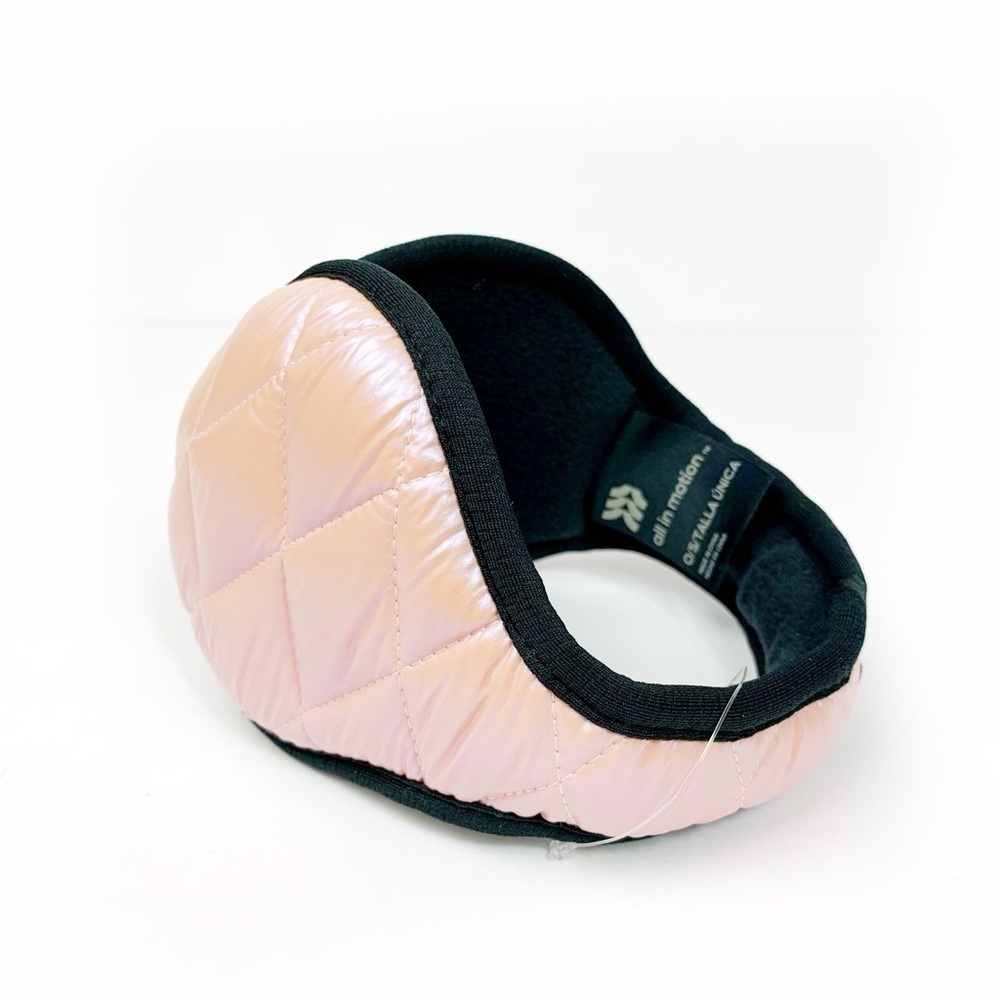 Pink Puffer Behind-the-Head Ear Warmers • NWT Cold Weather Gift